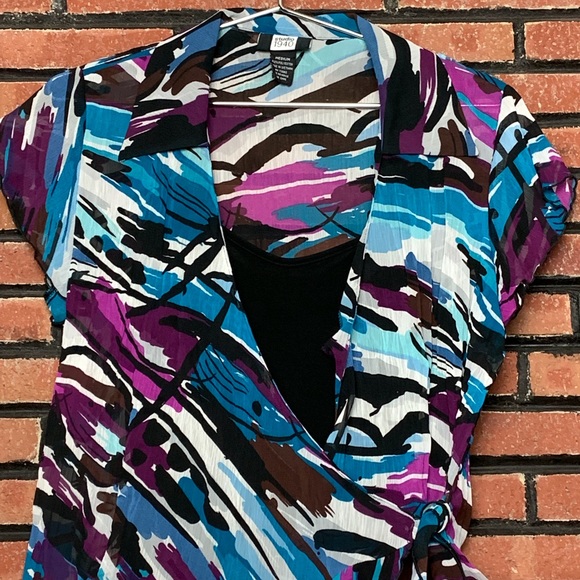 Studio 1940 Blouse SZ - M - Picture 2 of 4